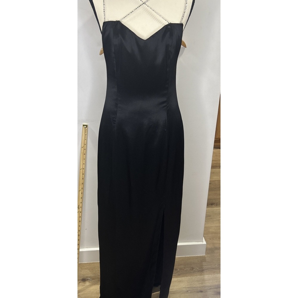 Nights Moven Spaghetti Straps Cocktail Dress  Black Color‎ Size S 7/8